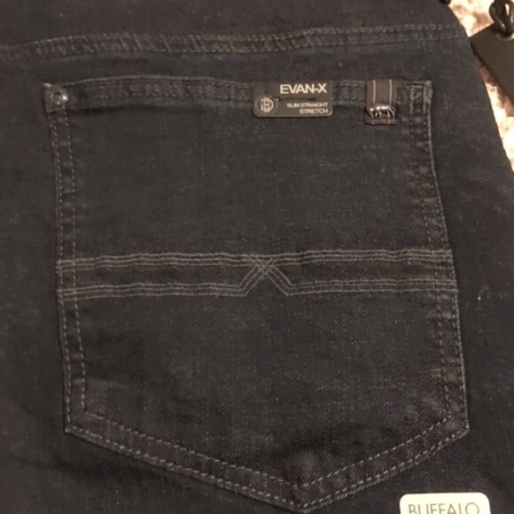 Men's Buffalo David Bitton  Dark Denim Jeans  NWT  Size 38 x 30  Slim Straight - Picture 11 of 13